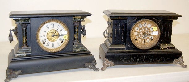2 Enameled Mantle Clocks: Ingraham and Gilbert — Antique Clocks Price Guide