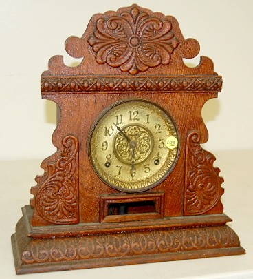 Ingraham Oak Cabinet No. 17 Clock — Antique Clocks Price Guide