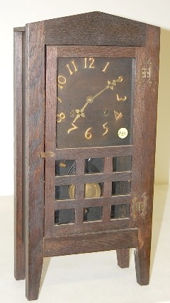 Mission Oak Shelf Clock — Antique Clocks Price Guide