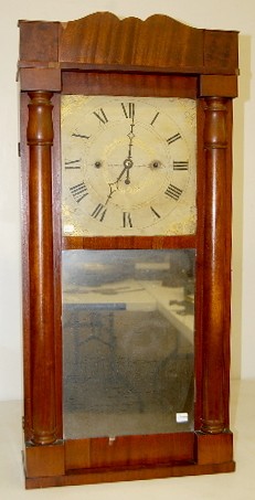 Wood Works Weight Driven Antique Shelf Clock — Antique Clocks Price Guide