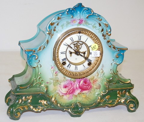 Ansonia "La Nord" China Mantle Clock — Antique Clocks Price Guide
