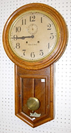 Oak Waterbury "Admiral" 30 Day Wall Clock — Antique Clocks Price Guide