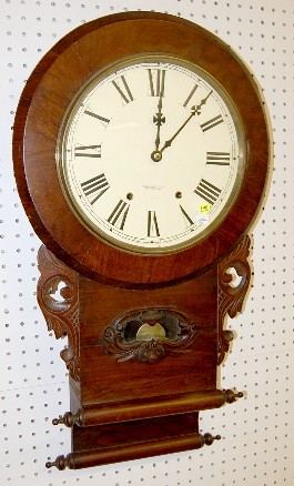 New Haven Double Scroll Wall Hanging Clock — Antique Clocks Price Guide