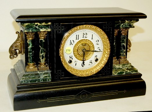 Ingraham Marbleized Mantle Clock — Antique Clocks Price Guide