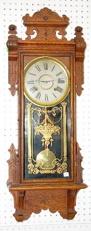 Oak Gilbert No. 117 Antique Wall Clock — Antique Clocks Price Guide