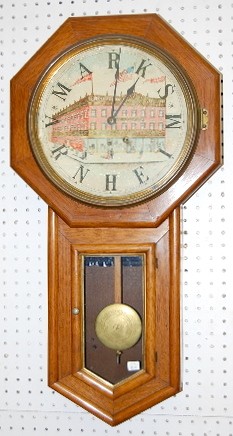 Seth Thomas Advertising Clock, Arnheim the Tailor — Antique Clocks Price Guide