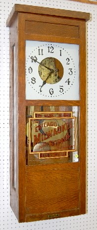 Antique Oak McClintock 30 Day Electric Wall Clock — Antique Clocks Price Guide