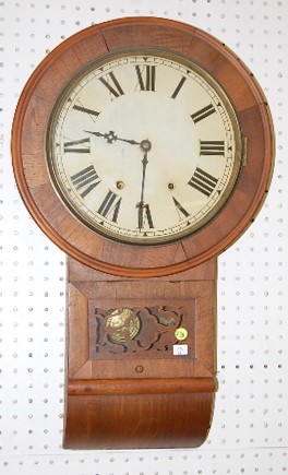 Antique Round Top Schoolhouse Clock — Antique Clocks Price Guide