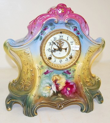 Ansonia "La Layon" China Case Clock — Antique Clocks Price Guide