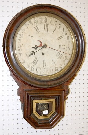 Ingraham Rosewood "Dew Drop" Calendar Clock — Antique Clocks Price Guide
