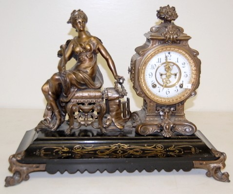 Antique Ansonia "Opera" Statue Clock — Antique Clocks Price Guide