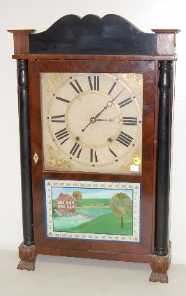 Samuel Terry Wood Works Wt. Driven Shelf Clock — Antique Clocks Price Guide