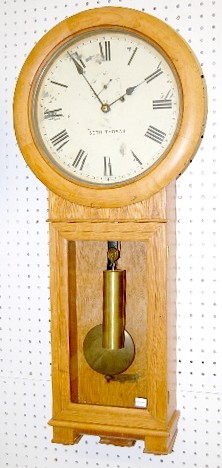 Oak Seth Thomas No. 2 Weight Driven Wall Clock — Antique Clocks Price Guide