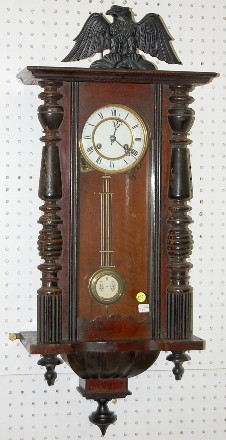 German Wall Hanging R.A. Clock — Antique Clocks Price Guide