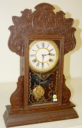 Oak Waterbury "Harlem" Kitchen Clock — Antique Clocks Price Guide