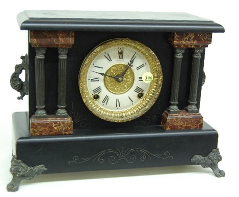 Sessions Marbleized "Marion" Mantle Clock — Antique Clocks Price Guide