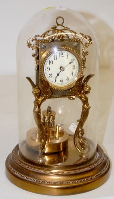 Antique Disc Pendulum Angel Dome Clock — Antique Clocks Price Guide