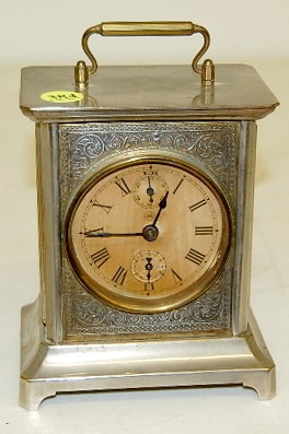 Seth Thomas Embossed Metal Alarm Clock — Antique Clocks Price Guide