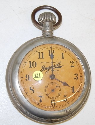 Ingersoll Jumbo Model Pocket Watch — Antique Clocks Price Guide