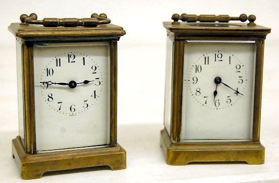 2 Antique French Carriage Clocks — Antique Clocks Price Guide