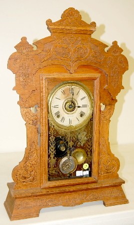 Seth Thomas Giant No. 13 Oak Kitchen Clock — Antique Clocks Price Guide
