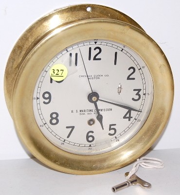 Chelsea Ships Clock, Boston, U.S. Maritime Commiss — Antique Clocks Price Guide