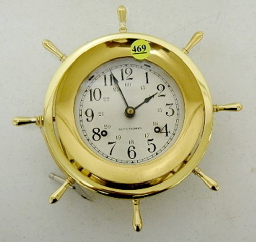 Brass Seth Thomas Ship's Wheel — Antique Clocks Price Guide