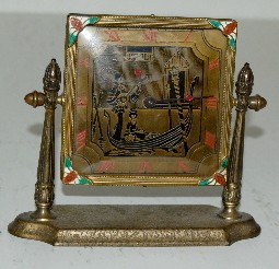 Enameled Venetian Scene Dresser — Antique Clocks Price Guide