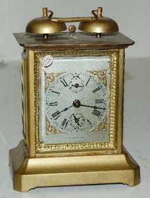 German Double Bell Top Alarm Clock — Antique Clocks Price Guide