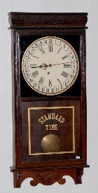 Ingraham Oak Calendar Store Clock — Antique Clocks Price Guide