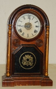 Welch Rosewood Shelf Clock w/ Alarm — Antique Clocks Price Guide
