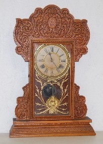 Waterbury "Hillsdale" Oak Kitchen Clock — Antique Clocks Price Guide