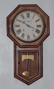 Welch "Verdi" Long Drop School Clock — Antique Clocks Price Guide