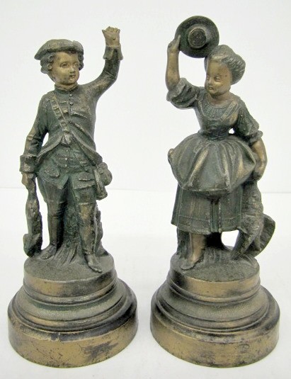 Pair of Period Children Clock Statues — Antique Clocks Price Guide
