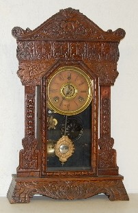Gilbert Oak "Steamer No. 46" Kitchen Clock — Antique Clocks Price Guide