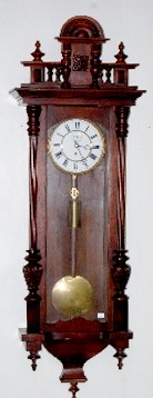 1 Weight Carved Vienna Regulator Clock — Antique Clocks Price Guide