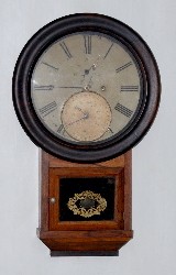 Atkins Rosewood Wall Calendar Clock — Antique Clocks Price Guide