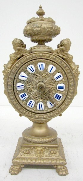 Ansonia "Etruscan" Metal Case — Antique Clocks Price Guide