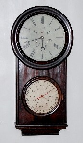 LF and WW Carter Hanging Calendar Clock - Rosewood — Antique Clocks Price Guide