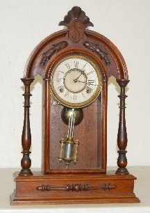 Antique Walnut T and S Parlor Clock — Antique Clocks Price Guide