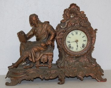 Ansonia "Racine" Seated Statue Clock — Antique Clocks Price Guide