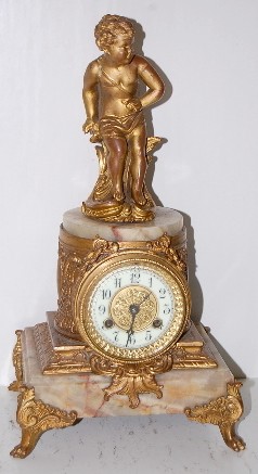 Marble and Cherub Figural — Antique Clocks Price Guide
