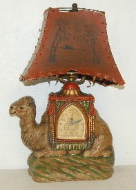 Antique Lux Camel Clock/Table Lamp — Antique Clocks Price Guide