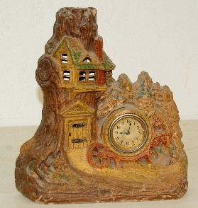 Lux Elves and Tree Clock/Table Lamp — Antique Clocks Price Guide