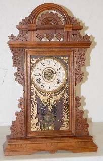 E. Ingraham Walnut Kitchen Clock W/Alarm — Antique Clocks Price Guide