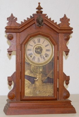 Charles Adams Walnut "Liberty" Kitchen Clock — Antique Clocks Price Guide
