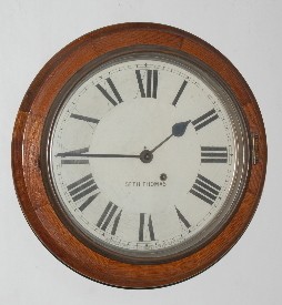 Oak Seth Thomas Gallery Clock — Antique Clocks Price Guide