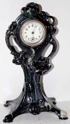 Art Nouveau Metal Novelty — Antique Clocks Price Guide