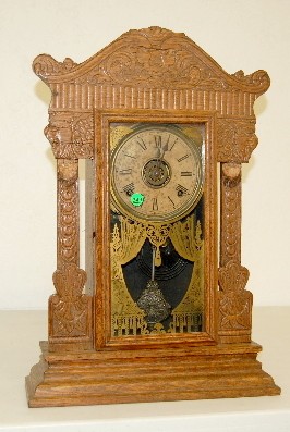 Oak Kitchen Clock w/ Alarm — Antique Clocks Price Guide