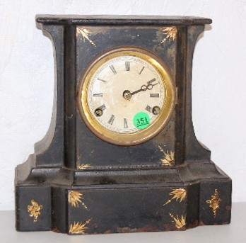 Bradley and Hubbard 1854 Iron Shelf Clock — Antique Clocks Price Guide